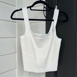Cream Crop Tank (Abercrombie)